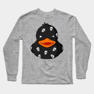 Skull Pattern Rubber Duck Long Sleeve T-Shirt